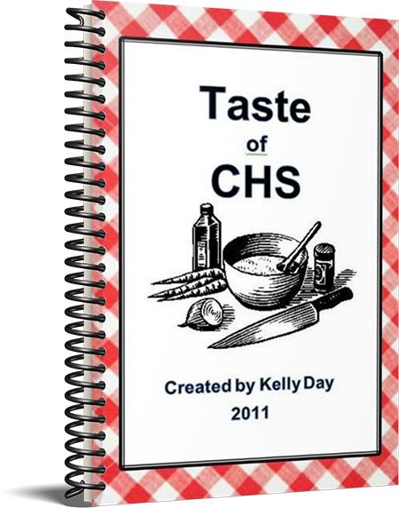 Fundraising cookbook cover of Taste of CHS school Cookbook