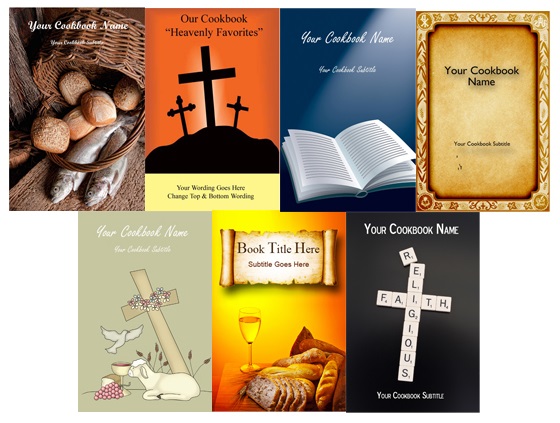 Create a church cookbook sample covers
