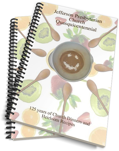 Profitable Fundraising cookbook cover of Jefferson Presbyterian Church Quasquicentennial Cookbook