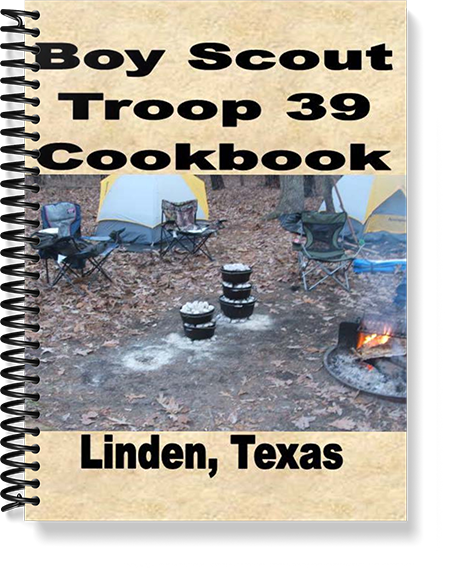Scout troop cookbook cover of Boy Scout Troop 39 Cookbook