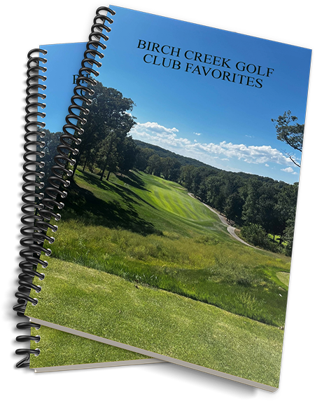 Golf team cookbook cover of BIRCH CREEK GOLF CLUB FAVORITES