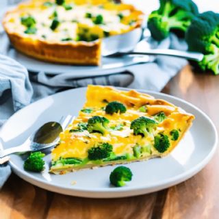 Crustless Broccoli Cheddar Quiche image