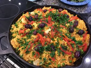 Chicken and Sausage Paella image